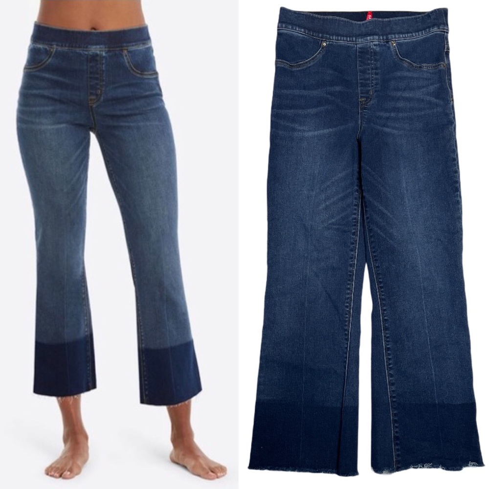 SPANX Blue Flare & Wide Leg Jeans